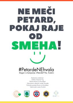 Ne meči petard, pokaj raje od smeha